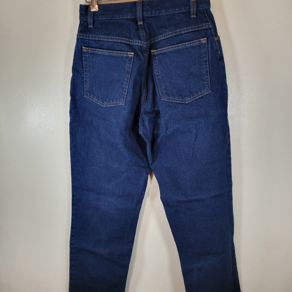 LL Bean Womens Original Fit Relaxed Dark Wash Jeans Size 6 Mom Jeans - Picture 3 of 11